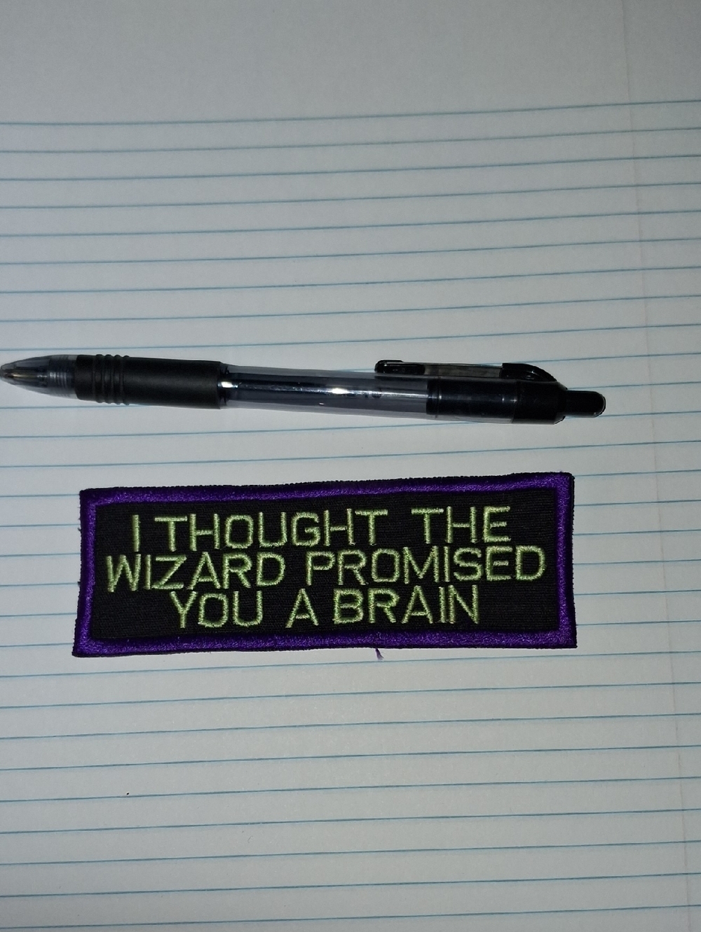 I THOUGHT THE WIZ..Embroided Patch